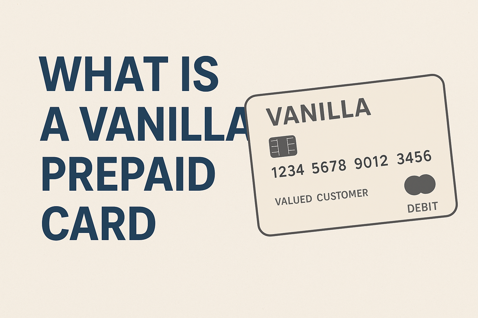 Vanilla prepaid card